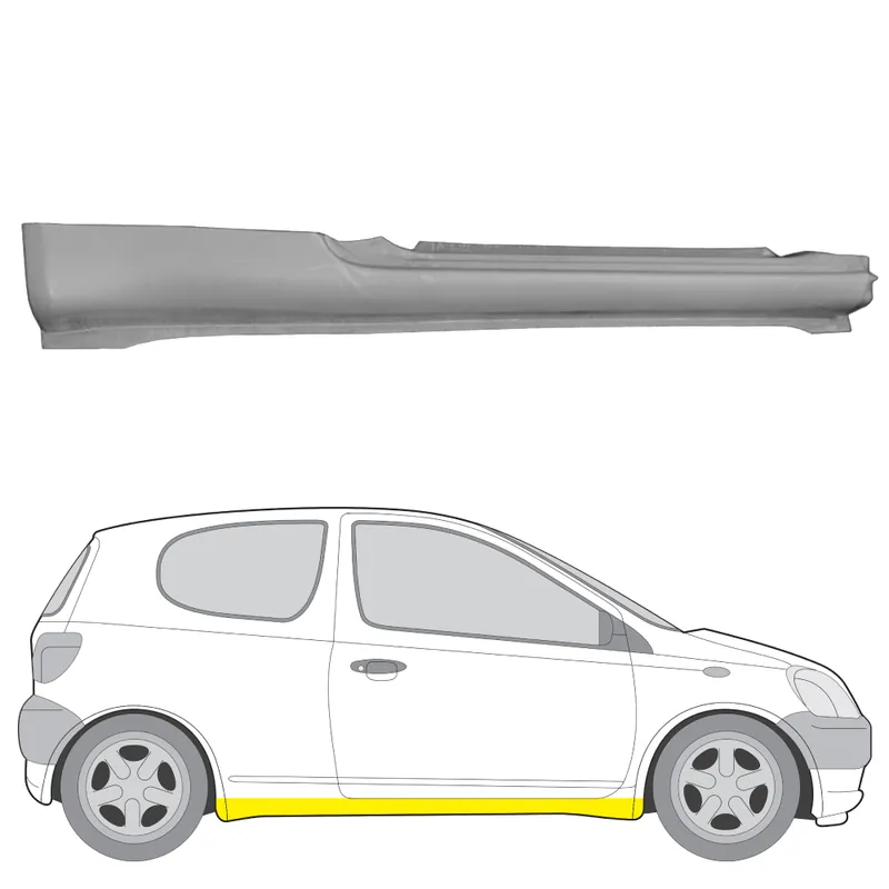 Poisto Helman korjauspelti oikea=vasen Toyota Yaris I Hatchback (P1) 1999-2005