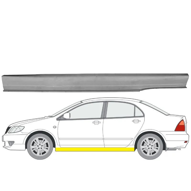 Suoraan Valmistajalta Helman korjauspelti oikea=vasen Toyota Corolla IX Station Wagon (E120) 2001-2008