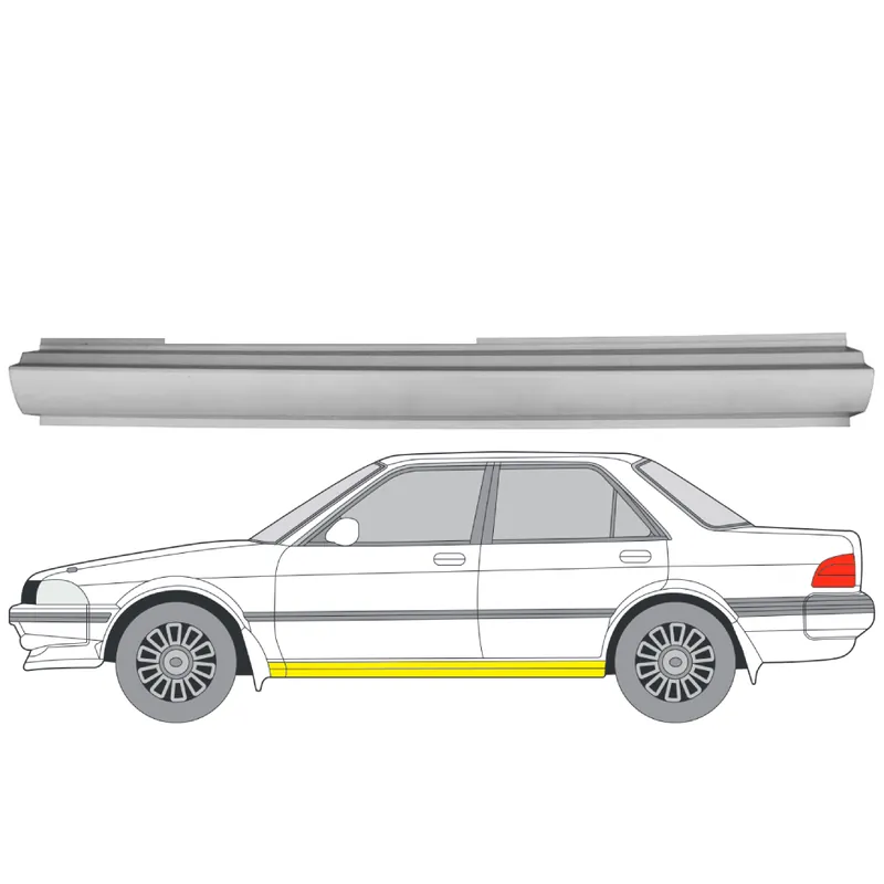 Vain Tänään Helman korjauspelti oikea=vasen Toyota Carina E Sedan (T19) 1992-1997