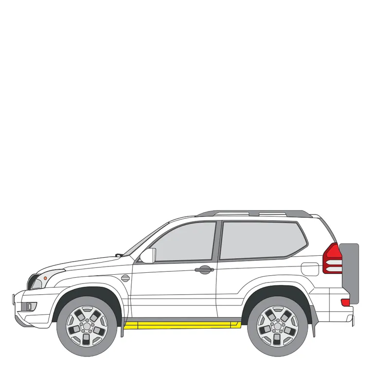 Helman korjauspelti oikea=vasen Toyota Land Cruiser Prado 120 (J120) 2002-2010 Eniten Myyty