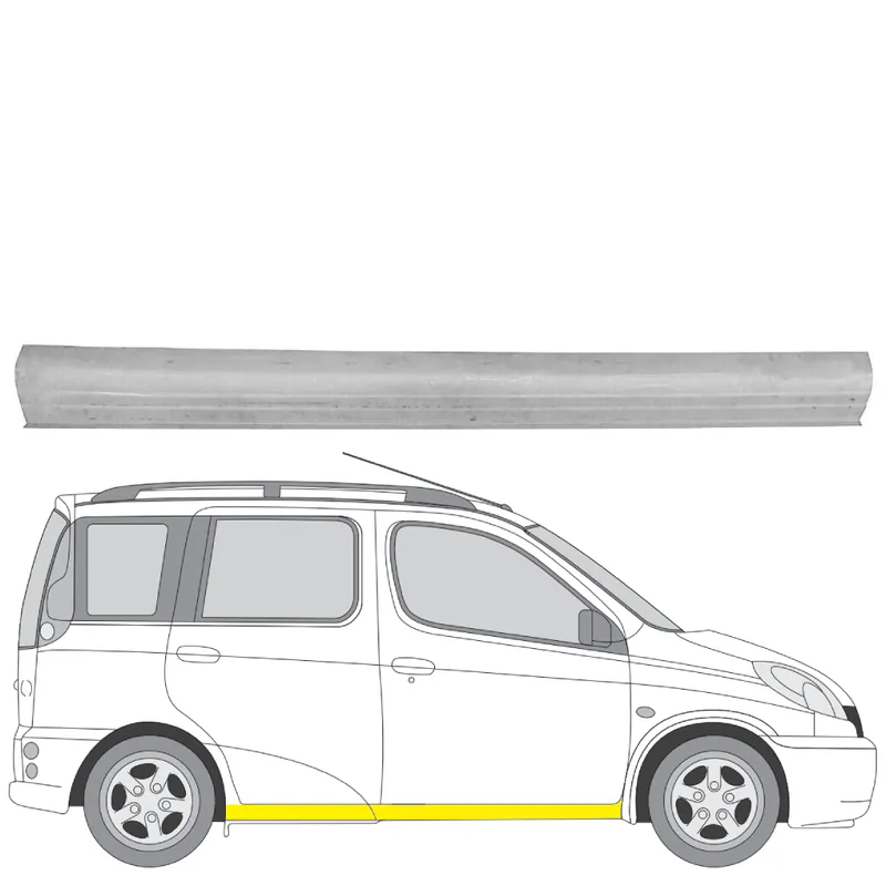 Viimeinen Mahdollisuus Helman korjauspelti oikea Toyota Yaris Verso (P2) 1999-2005
