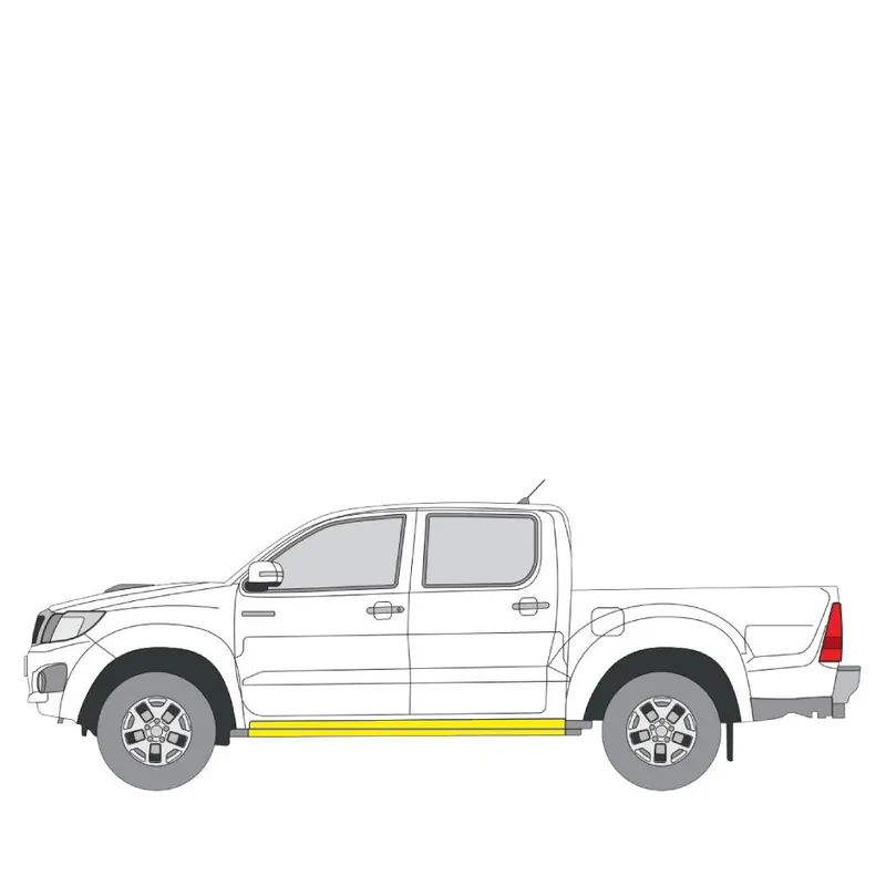 Viikonlopputarjous Helman korjauspelti oikea=vasen Toyota Hilux VII Flatbed Kuorma-auto/Alusta 2005-