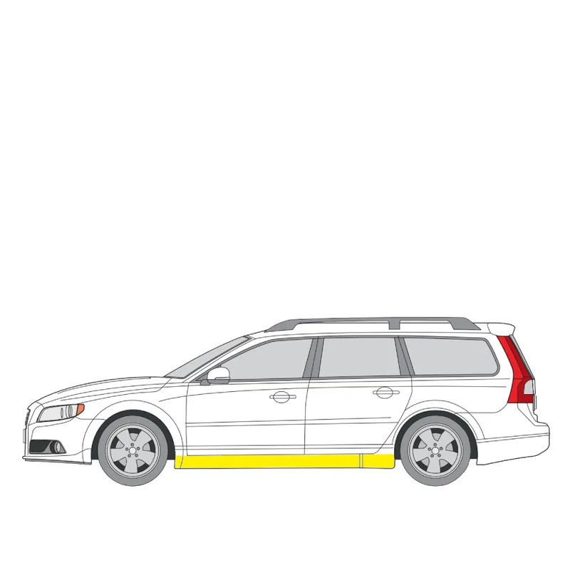 Helman korjauspelti oikea=vasen Volvo S80 II (AS, 124) 2006-2016 Lähetetään Heti