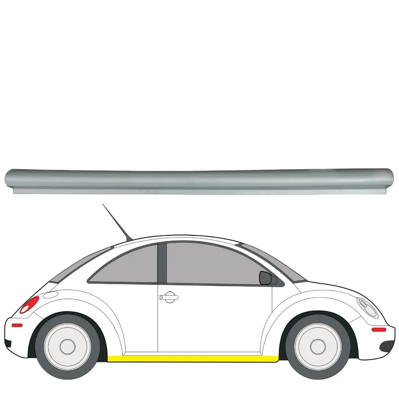 Helman korjauspelti oikea=vasen Volkswagen New Beetle Cabriolet (1Y7) 2002-2010 Uusi Kokoelma