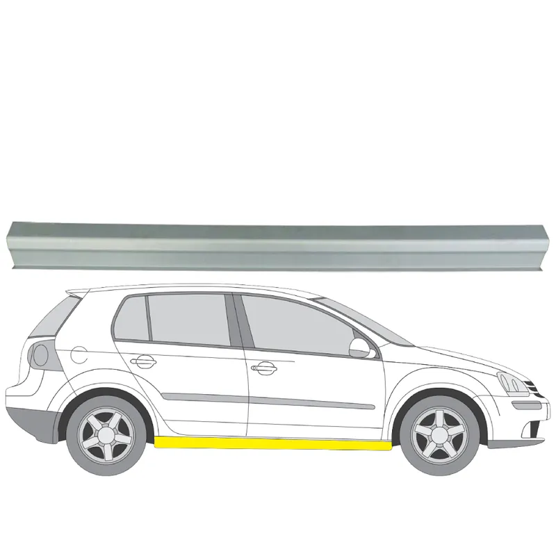Rajoitettu Tarjous Helman korjauspelti oikea=vasen Volkswagen Golf V Hatchback (1K1) 2003-2009
