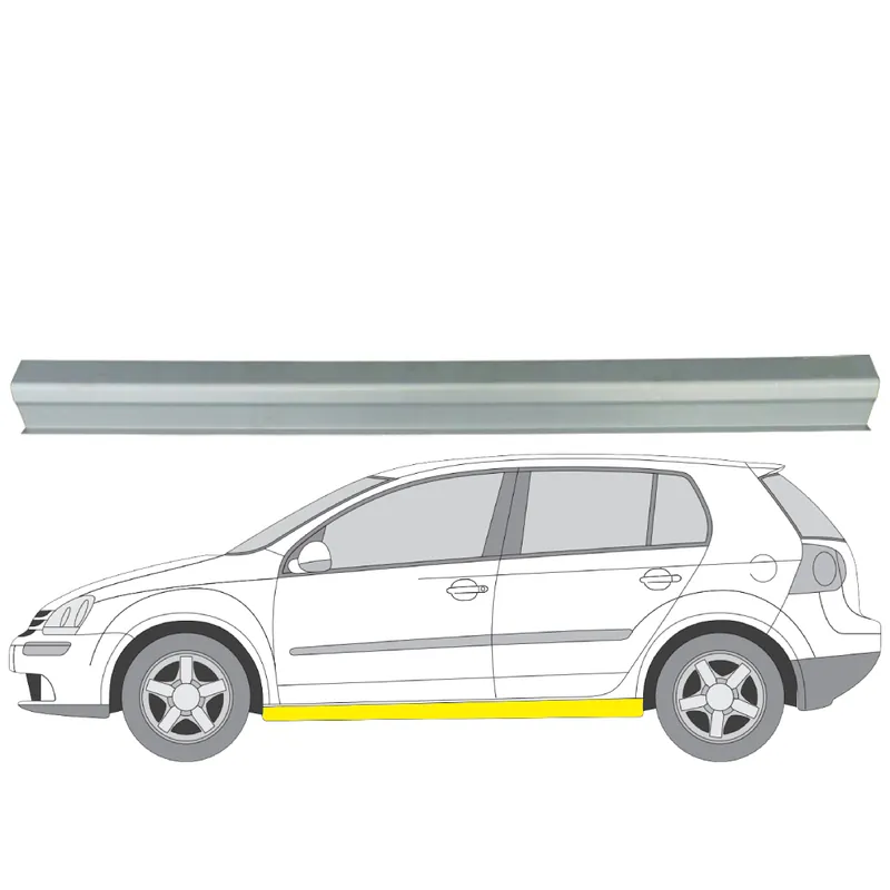 Vain Rajoitetun Ajan Helman korjauspelti oikea=vasen Volkswagen Golf V Hatchback (1K1) 2003-2009