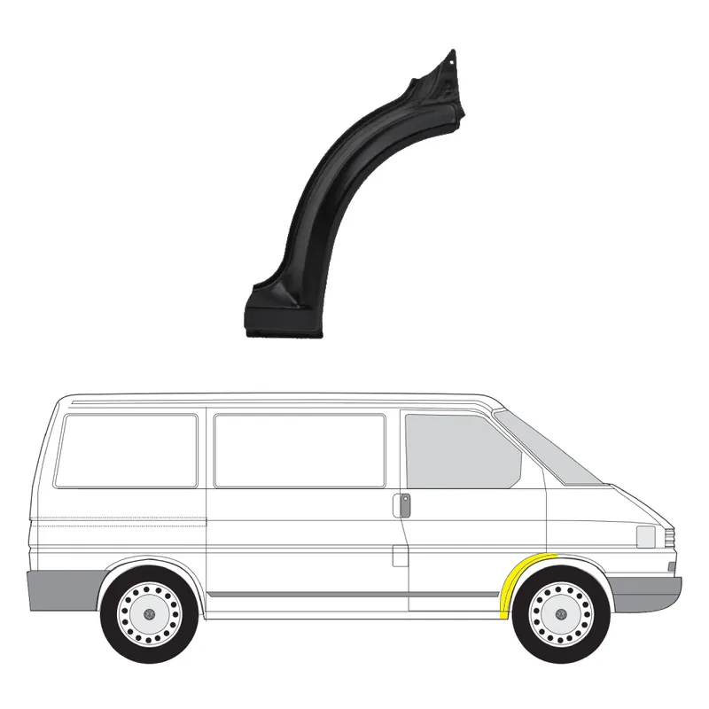 Vain Tänään Etulokasuojan kaari oikea VW Transporter T4 1990-2003