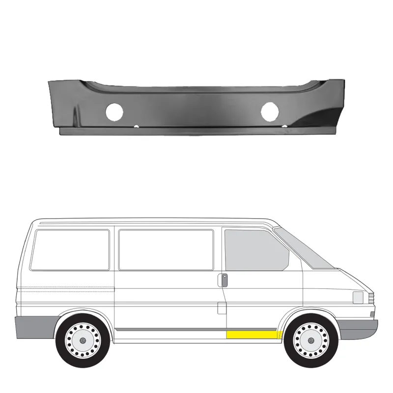 Lähetetään Heti Helman korjauspelti oikea=vasen Volkswagen Transporter T4 Van (70A, 70H, 7DA, 7DH) 1990-2003
