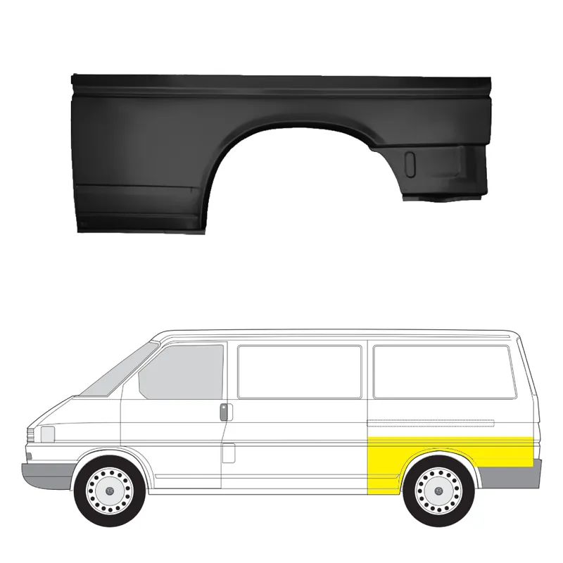 Päivän Tarjous Takalokasuoja vasen VW Transporter T4 1990-2003