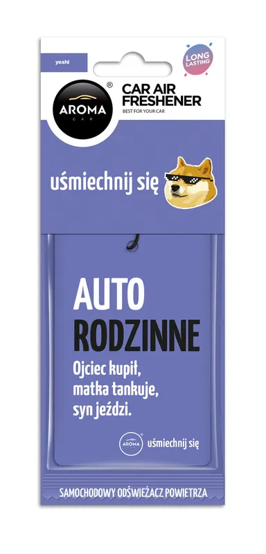 Auton ilmanraikastin AROMA CAR LETS SMILE Yoshi Loppuunmyynti
