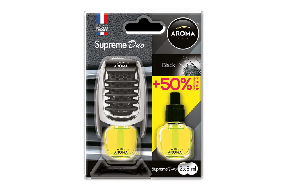 Auton ilmanraikastin AROMA SUPREME DUO BLACK Bestseller