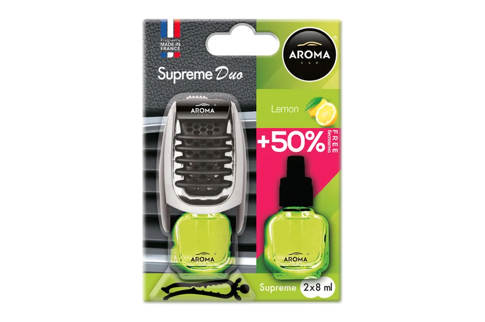 Alennus Auton ilmanraikastin AROMA SUPREME DUO LEMON