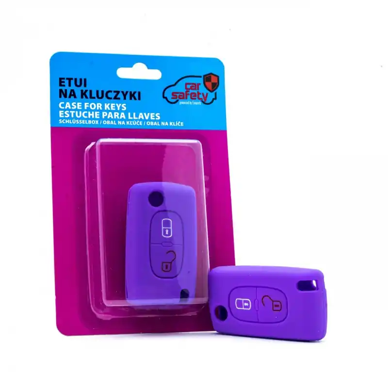 Auton avaimen suojakuori violetti Citroen/Peugeot Ajankohtainen