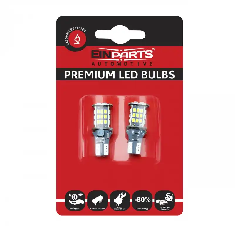 Alkuperäinen LED POLTTIMOPARI T15-LASIKANTA W16W (CANBUS)
