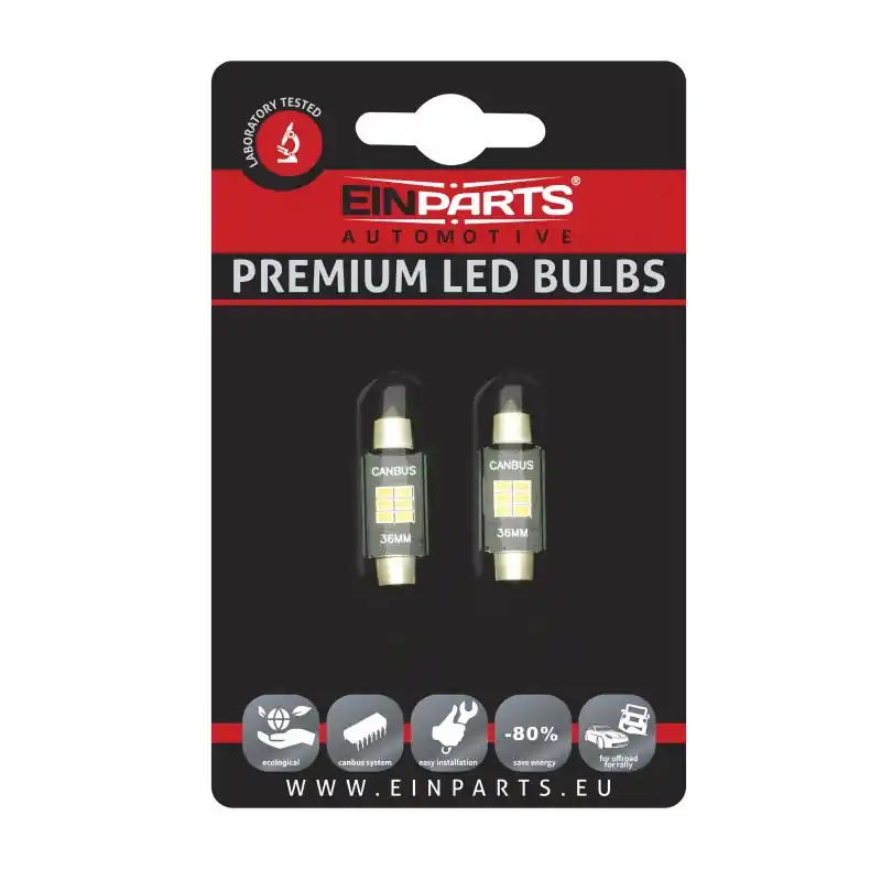 Tarjoushinta LED POLTTIMOPARI C5W 36MM SUKKULA 6000K (CANBUS)