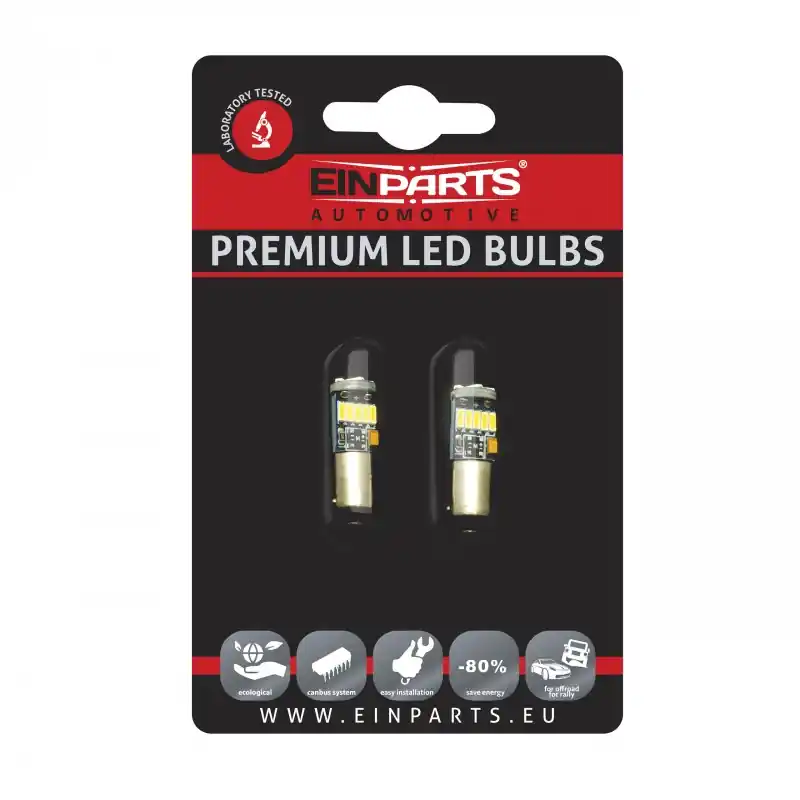 Uusi Malli LED POLTTIMOPARI BA9S / T4W (CANBUS)