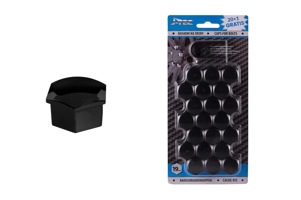 Ruuvinsuojat 19 mm musta Pikatoimitus