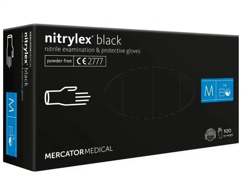 Nitriilihanskat Nitrylex Basic koko M, 100 kpl Flash-Tarjous