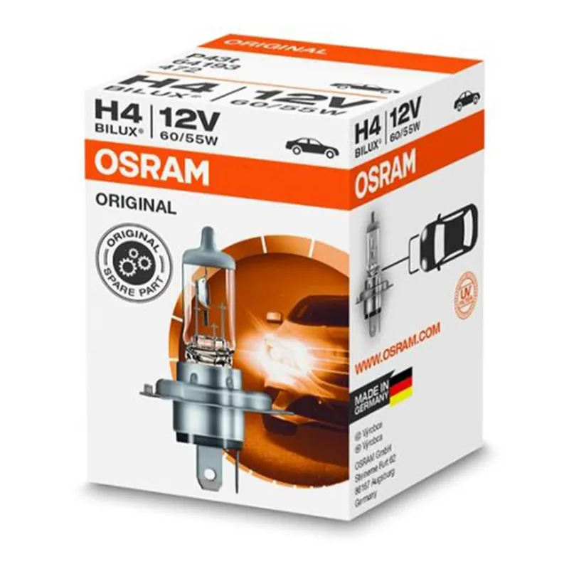 Halogeenipolttimo Osram H4 12V 60/55W P43t Lähetetään Heti