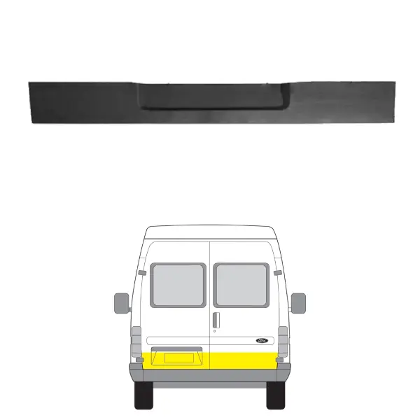 Alkuperäinen Takaluukun korjauspelti Ford Transit 1985-2000