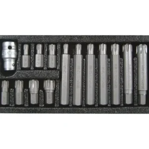 YAT • YT0419 Kärkipalasarja 1/2" HEX M6, M7, M8, M9, M10, M12, M14 15kpl Flash-Tarjous
