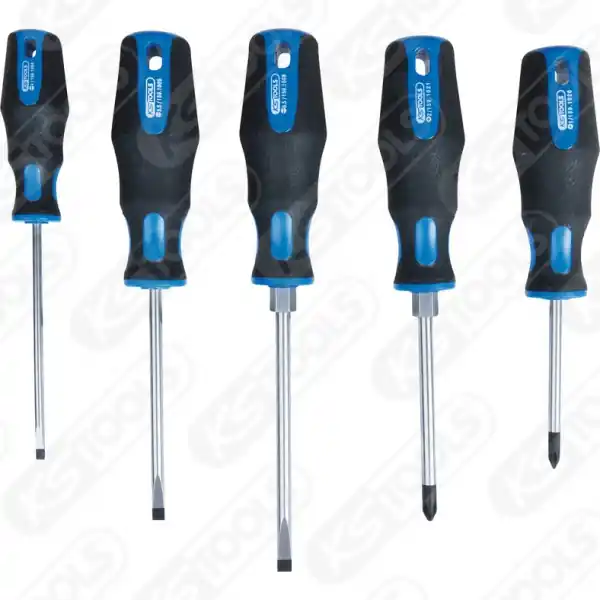 KS TOOLS • 1590005 Ruuvimeisselisarja 4-5,5 mm, PH1-PH 2, 5kpl Flash-Tarjous