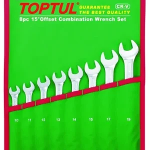 Vain Tänään TOPTUL • GAAA0804 Avainsarja Koko 10; 11; 12; 13; 14; 15; 17; 19, 8kpl