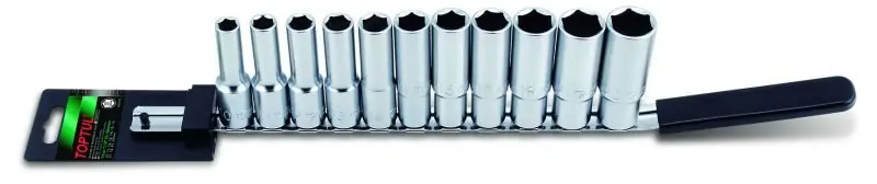 Tukkuhinta TOPTUL • GAAQ1106 Hylsysarja 1/2"; 10-22mm; 11kpl