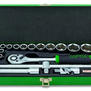 Ajankohtainen TOPTUL • GCAD1607 Yleissarja 1/2"; 10-32mm; 16kpl