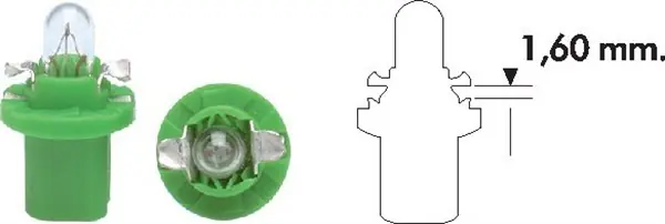 Alennettu MAGNETIMARELLI • 002051100000 Polttimo, mittariston valo PB5, 12 V, 2W