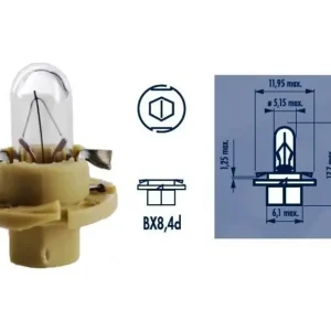 Viikonlopputarjous NARVA • 170603000 Polttimo BAX, B8.4D, 12 V, 1.8W
