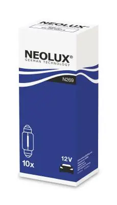 Ajankohtainen NEOLUX • N269 Polttimo, sisävalo C10W, SV8.5-8, 12 V, 10W