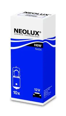 Älä Missaa NEOLUX • N434 Polttimo, seisonta-/äärivalo H6W, BAX9S, 12 V, 6W