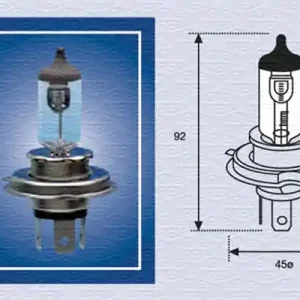 MAGNETIMARELLI • 002156100000 Polttimo, kaukovalo H4, PX43T, 24 V, 75W Osta Nyt