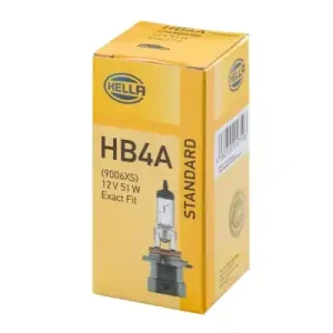 HELLA • 8GH005636201 Polttimo, ajovalo HB4A, P22D, 12 V, 51W Poisto