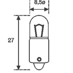 MAGNETIMARELLI • 002893100000 Polttimo, vilkkuvalo T4W, 12 V, 4W Halpa Hinta
