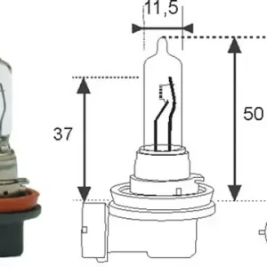 Rajoitettu Tarjous MAGNETIMARELLI • 002548100000 Polttimo H9, PGJ19-5, 12 V, 65W