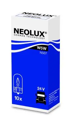Edullinen NEOLUX • N507 Polttimo, vilkkuvalo W5W, W2.1X9.5D, 24 V, 5W