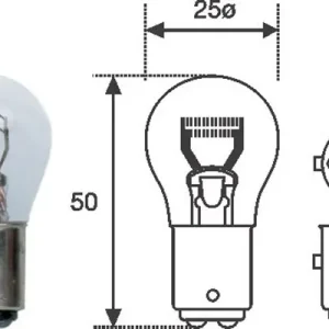 MAGNETIMARELLI • 008529100000 Polttimo, jarruvalo P21/4W, BAZ15d, 12V, 4W Suoraan Valmistajalta