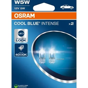 Alkuperäinen OSRAM • 2825CBN2BL Polttimo, vilkkuvalo W5W, W2.1X9.5D, 12 V, 5W