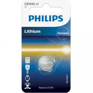 PHILIPS • CR161600B Paristot CR1616, 1kpl Alkuperäinen