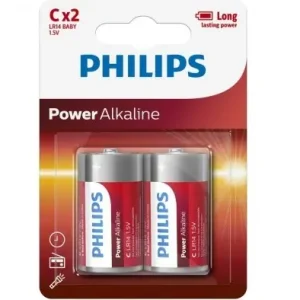 Nopea Toimitus PHILIPS • LR14P2B10 Paristot LR14, 2kpl