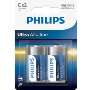 PHILIPS • LR14E2B10 Paristot LR14, 2kpl Loppuunmyynti