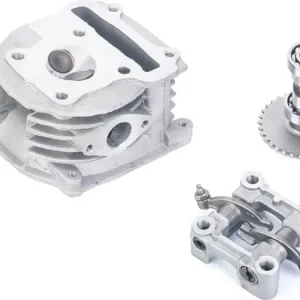 Eniten Myyty Sylinterikansi 47.00mm 80cc, pitkät venttiilit 69mm, sarja sisältää sillan ja nokka-akselin, 139QMB 4T AC