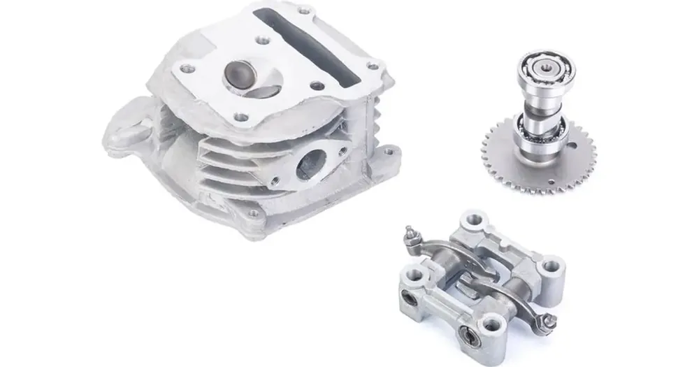 Eniten Myyty Sylinterikansi 47.00mm 80cc, pitkät venttiilit 69mm, sarja sisältää sillan ja nokka-akselin, 139QMB 4T AC