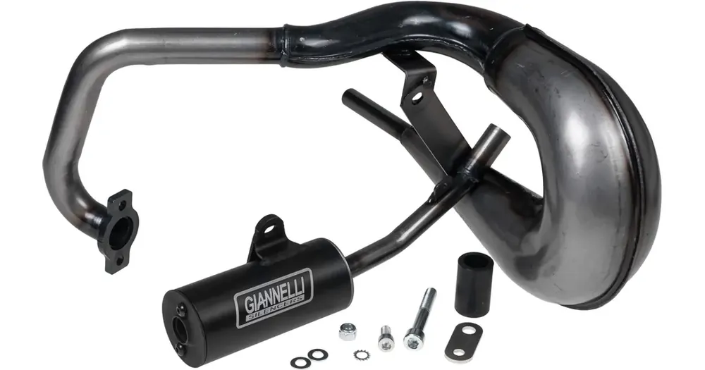 Giannelli Vintage Black -alumiinivaimennin, Vespa PK 50 HP/XL (E) Pikatoimitus