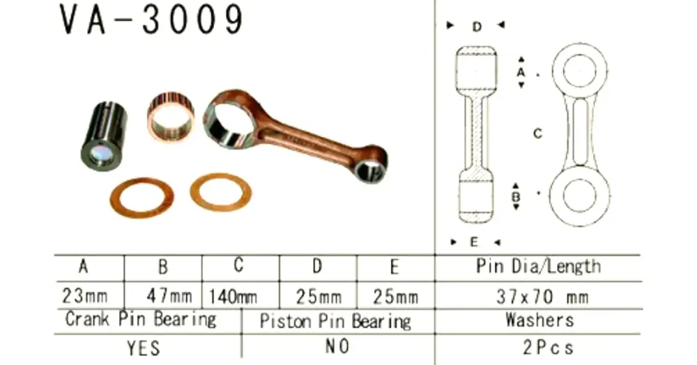 Vesrah-kiertokanki VA-3009 Uusi Malli