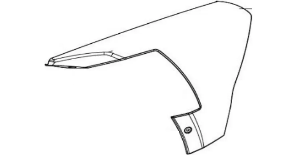 Superhinta Etummainen sivusuojus vasen, punainen TY, Keeway Fact Evo 65316B59TY00