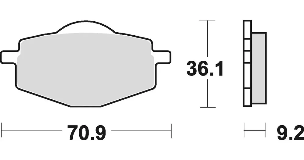 Pikatoimitus Braking Semi Metallic 685SM1 -jarrupalat