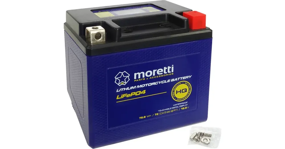 Moretti Parts MFPX5L litiumrautafosfaattiakku 12V 76.8WH Vain Rajoitetun Ajan